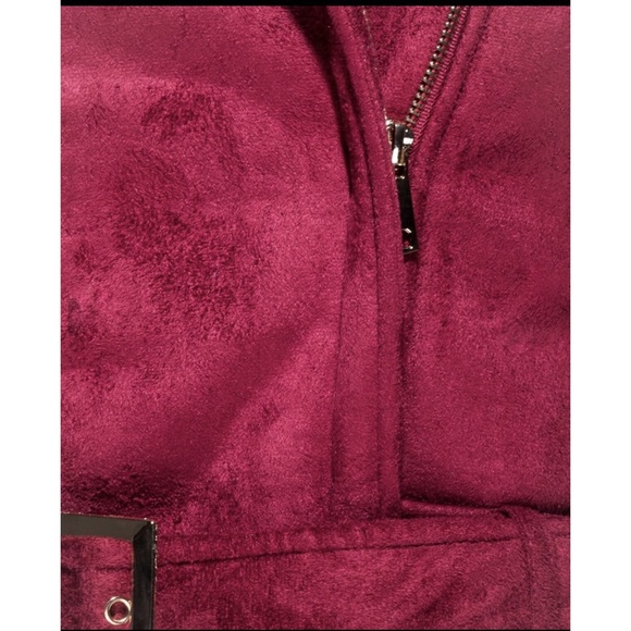 🚨SALE!! Suedette Borg Collar Biker Jacket - Picture 7 of 7